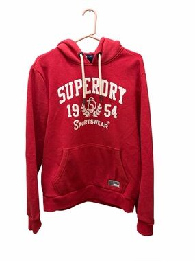 Superdry Rouge Red Track & Field Hoodie size XL